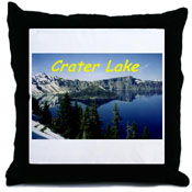 Crater Lake Throw Pillow